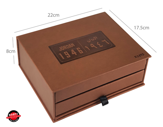 JORDAN PLATE 1946 Leather Box