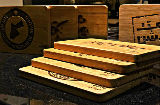 Jordan Map Solid Wood Artwork Decoration